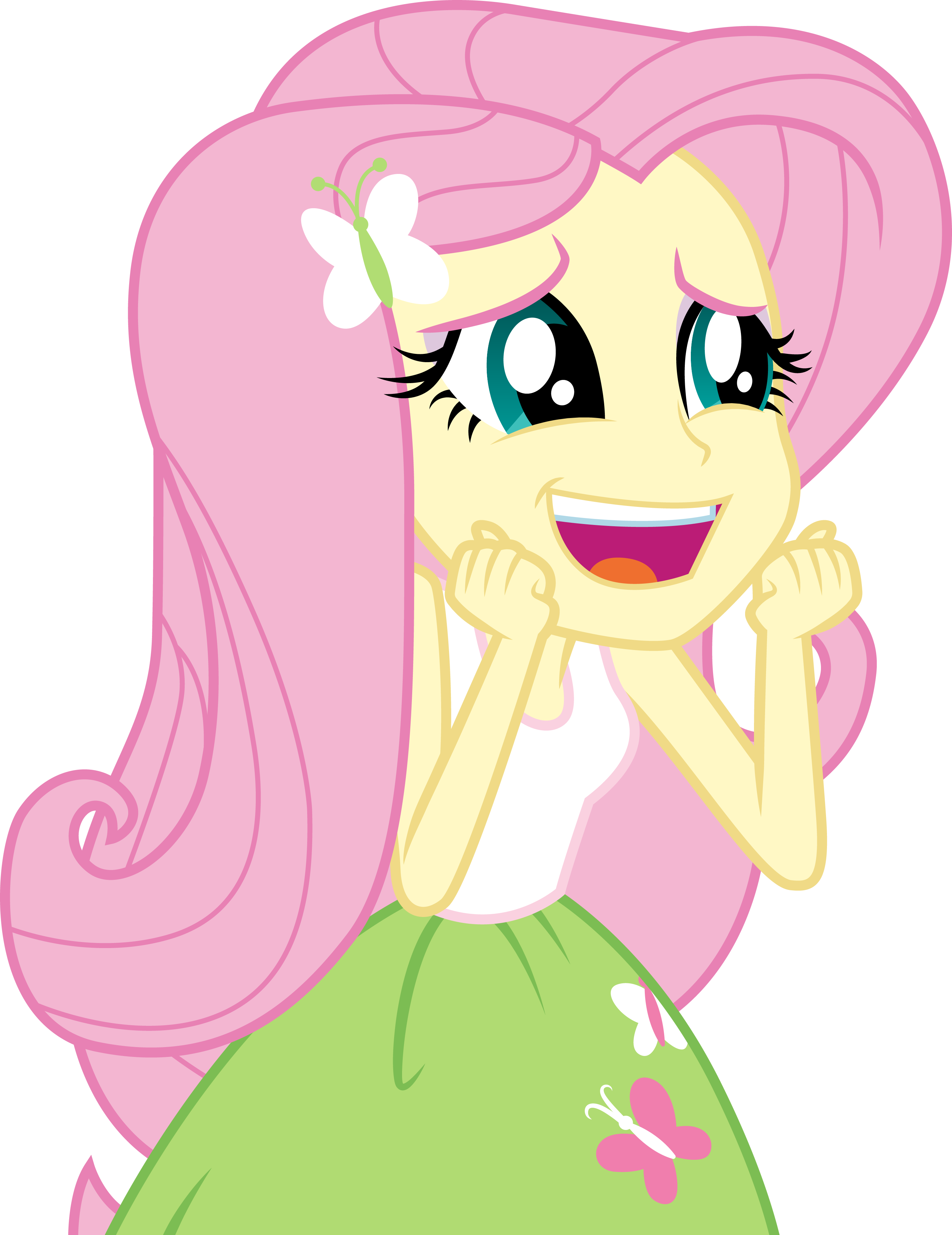excited, female, fluttershy, open mouth, rainbow rocks, safe